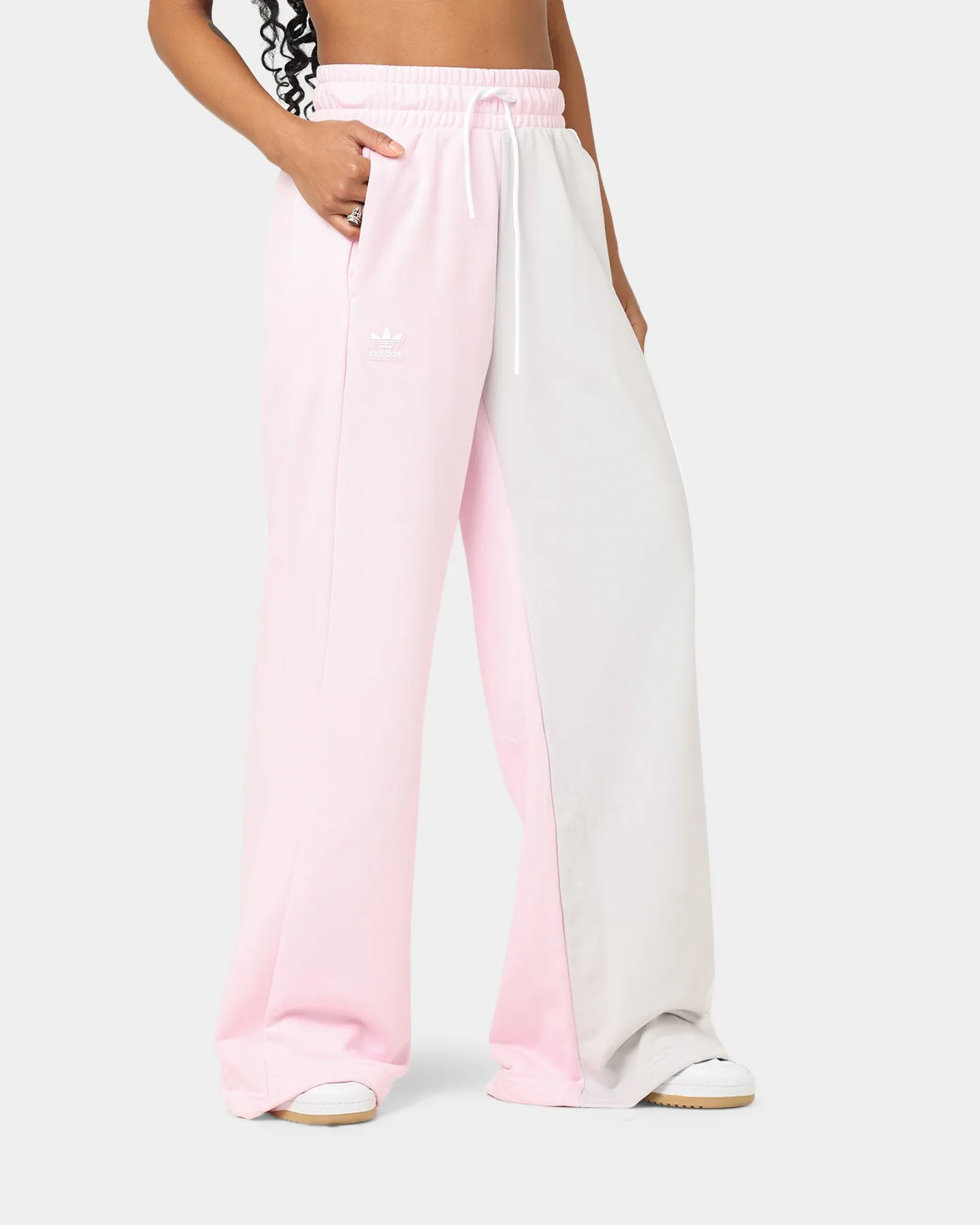 Adidas Women's Wide Leg Sweat Pants Clear Pink sold by Culture Kings
