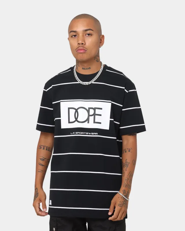 Dope Bogo Stripe T-Shirt Black/White sold by Culture Kings