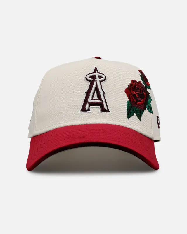 New Era Los Angeles Angels 'Velvet Roses' 9FORTY A-Frame Snapback Chrome sold by Culture Kings