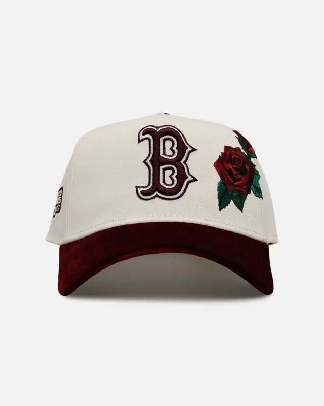 New Era Boston Red Sox 'Velvet Roses' 9FORTY A-Frame Snapback Chrome sold by Culture Kings