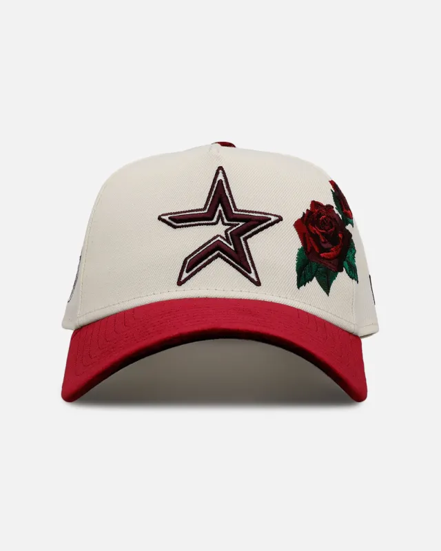 New Era Houston Astros 'Velvet Roses' 9FORTY A-Frame Snapback Chrome sold by Culture Kings