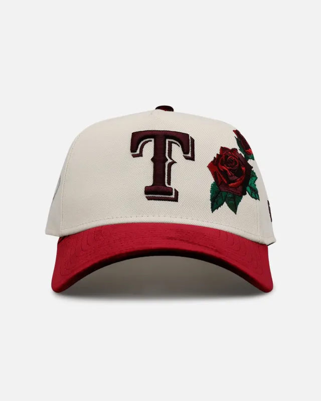 New Era Texas Rangers 'Velvet Roses' 9FORTY A-Frame Snapback Chrome sold by Culture Kings