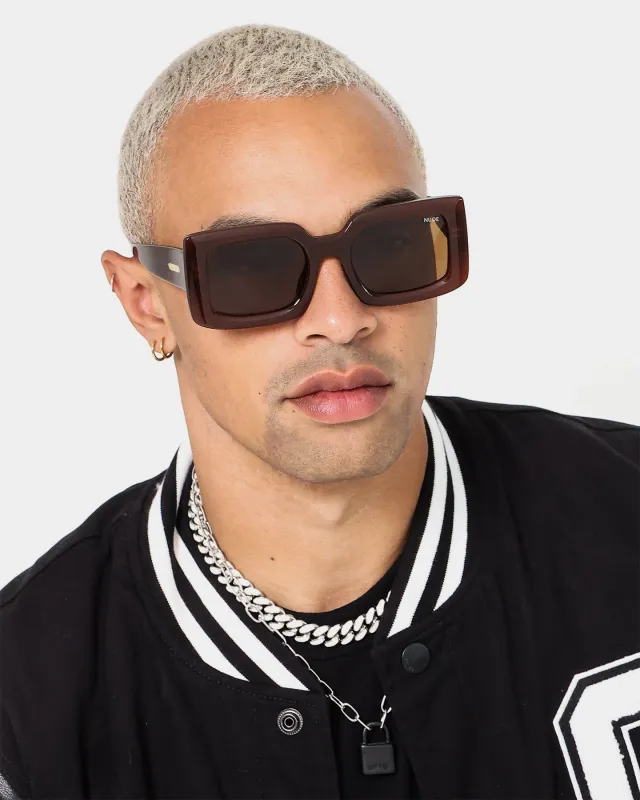 NUQE Iggy Sunglasses Brown/Gold sold by Culture Kings