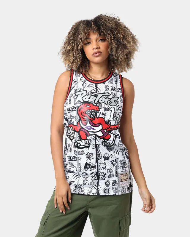 Mitchell & Ness Toronto Raptors Vince Carter #15 1998-1999 Doodle Swingman Jersey White made by Mitchell & Ness