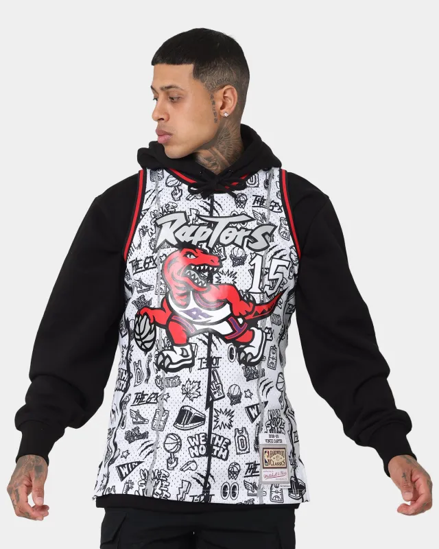 Mitchell & Ness Toronto Raptors Vince Carter #15 1998-1999 Doodle Swingman Jersey White sold by Culture Kings