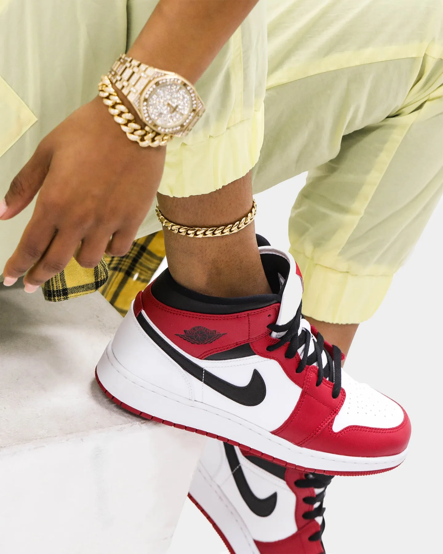 Raising Hell Women's 10mm Cuban Anklet Gold sold by Culture Kings