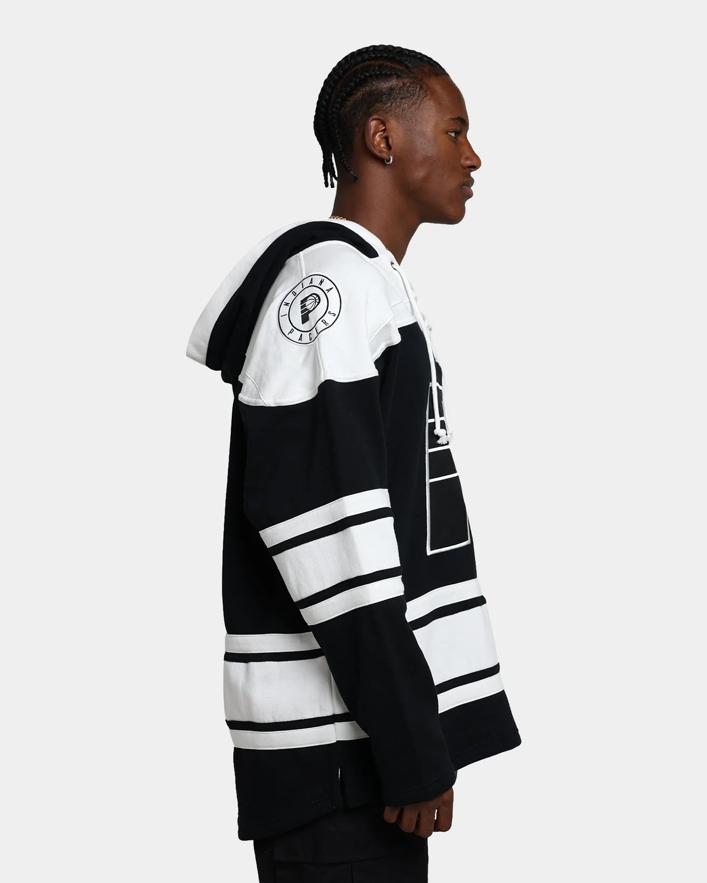 47 Brand Indiana Pacers Superior Lacer Hoodie Jet Black sold by Culture Kings product image thumbnail 5