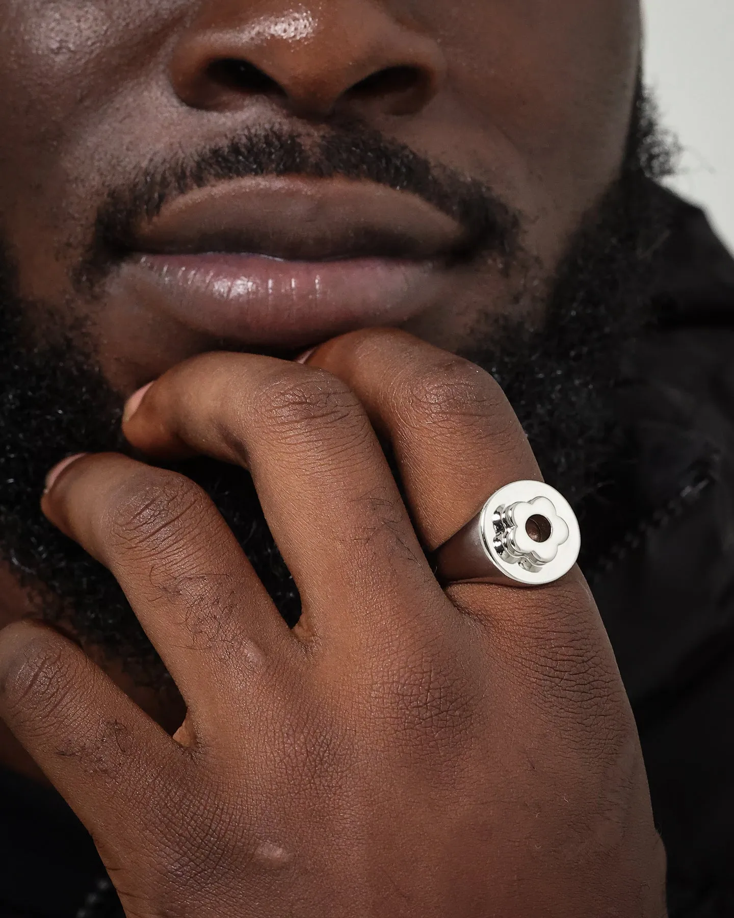 Wild For The Weekend Flower Power Signet Ring (Medium) Silver sold by Culture Kings product image thumbnail 3