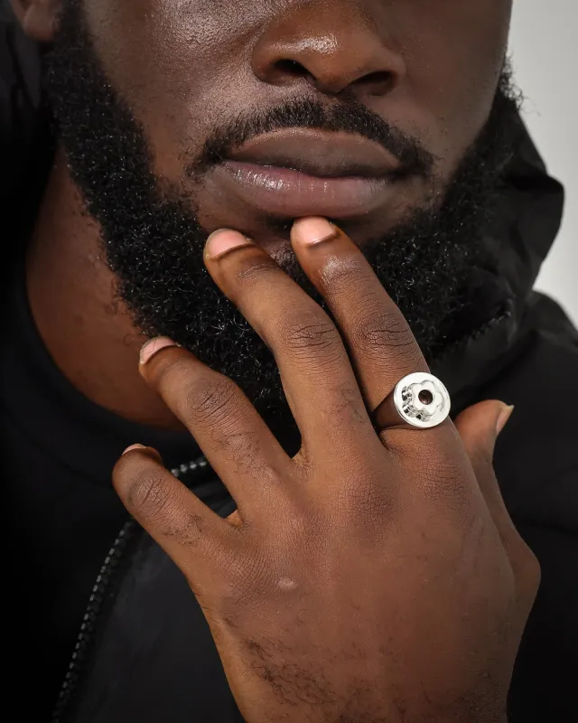 Wild For The Weekend Flower Power Signet Ring (Medium) Silver sold by Culture Kings