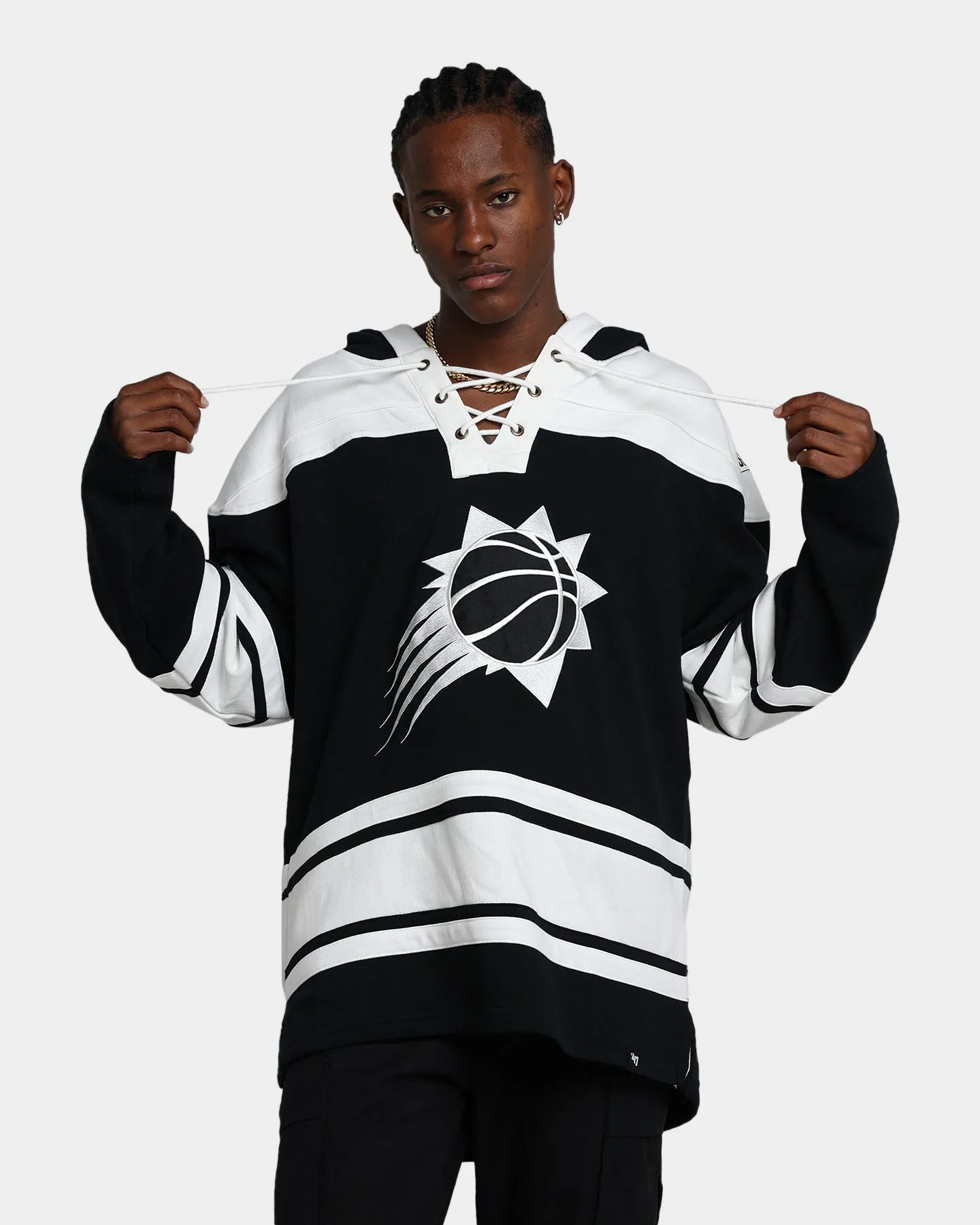 47 Brand Phoenix Suns Superior Lacer Hoodie Jet Black sold by Culture Kings