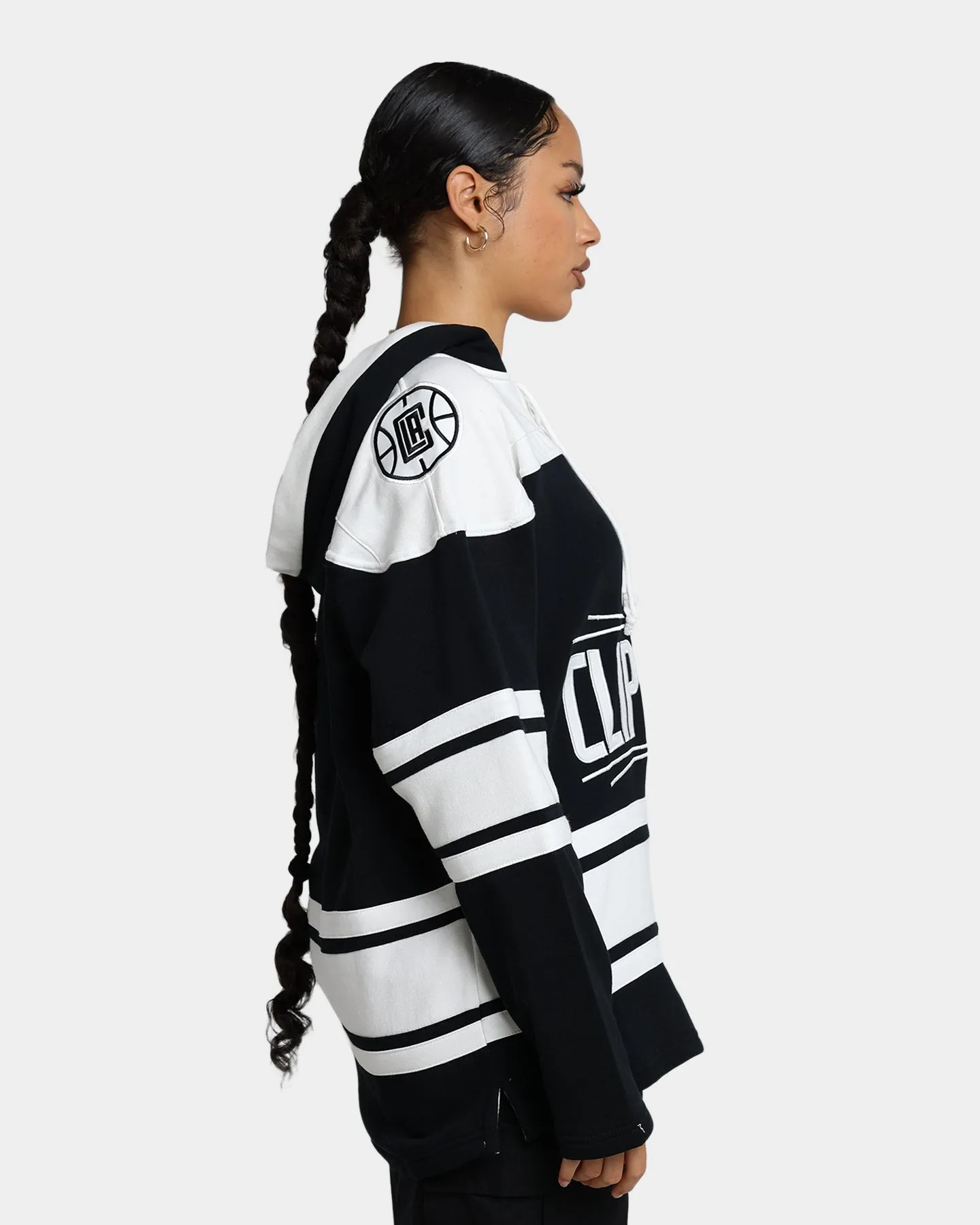 47 Brand LA Clippers Superior Lacer Hoodie Jet Black sold by Culture Kings product image thumbnail 5