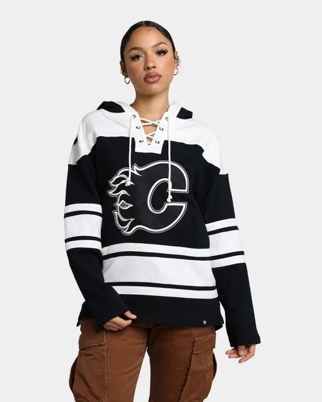 47 Brand Calgary Flames Superior Lacer Hoodie Jet Black sold by Culture Kings