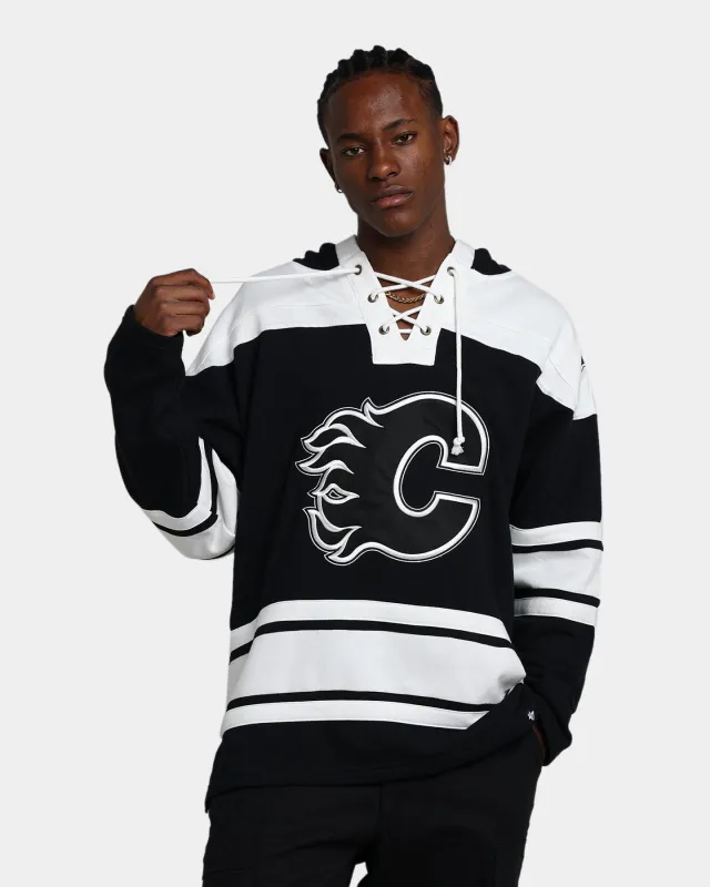 47 Brand Calgary Flames Superior Lacer Hoodie Jet Black sold by Culture Kings