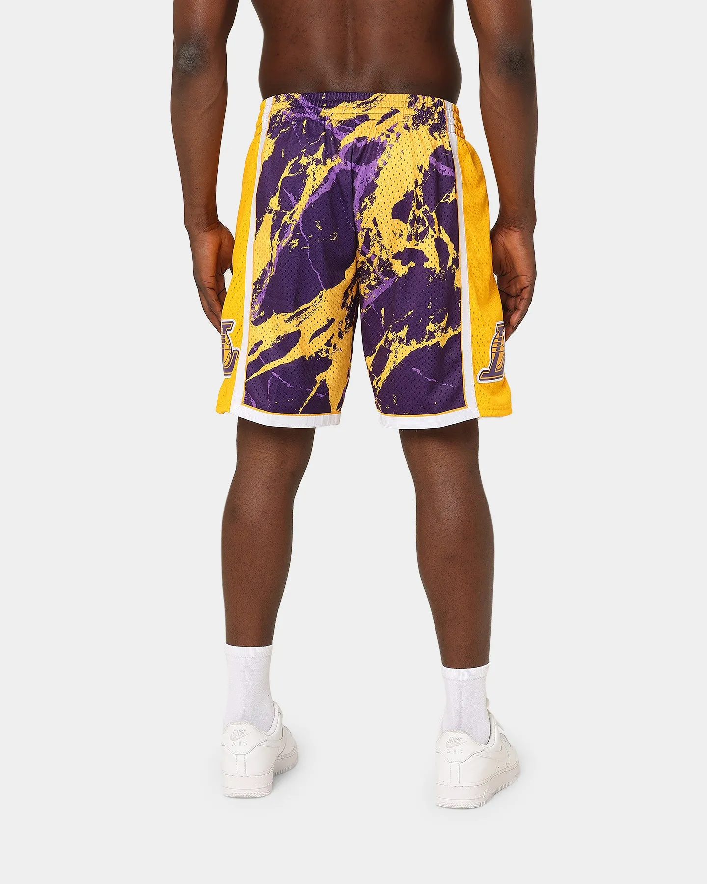 Mitchell & Ness Los Angeles Lakers Marble Swingman Shorts Purple sold by Culture Kings product image thumbnail 4