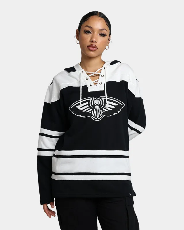 47 Brand New Orleans Pelicans Superior Lacer Hoodie Jet Black sold by Culture Kings