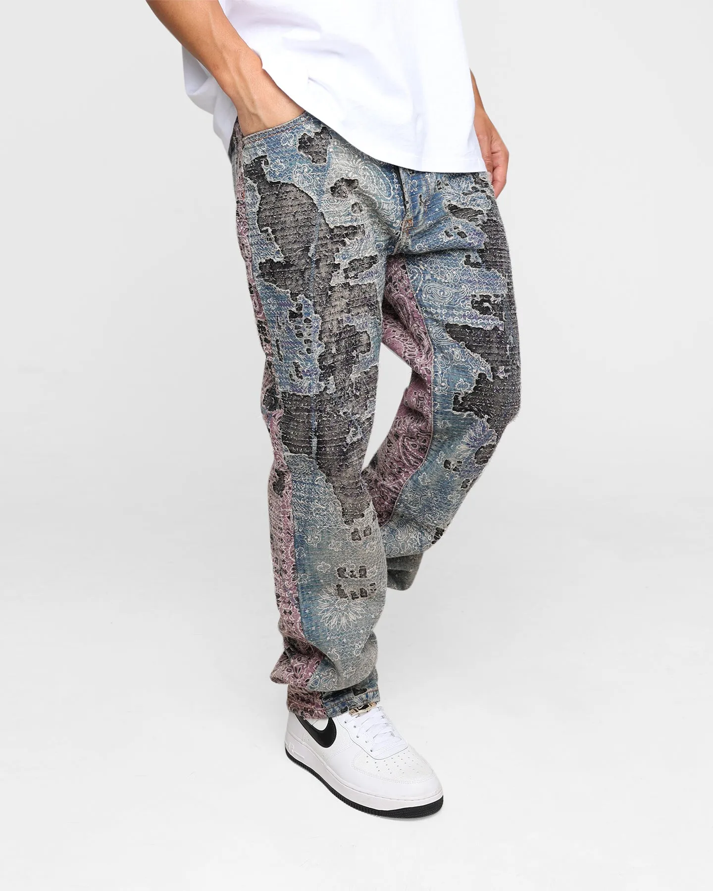 MNML V488 Boro Denim Jeans Multi sold by Culture Kings product image thumbnail 3