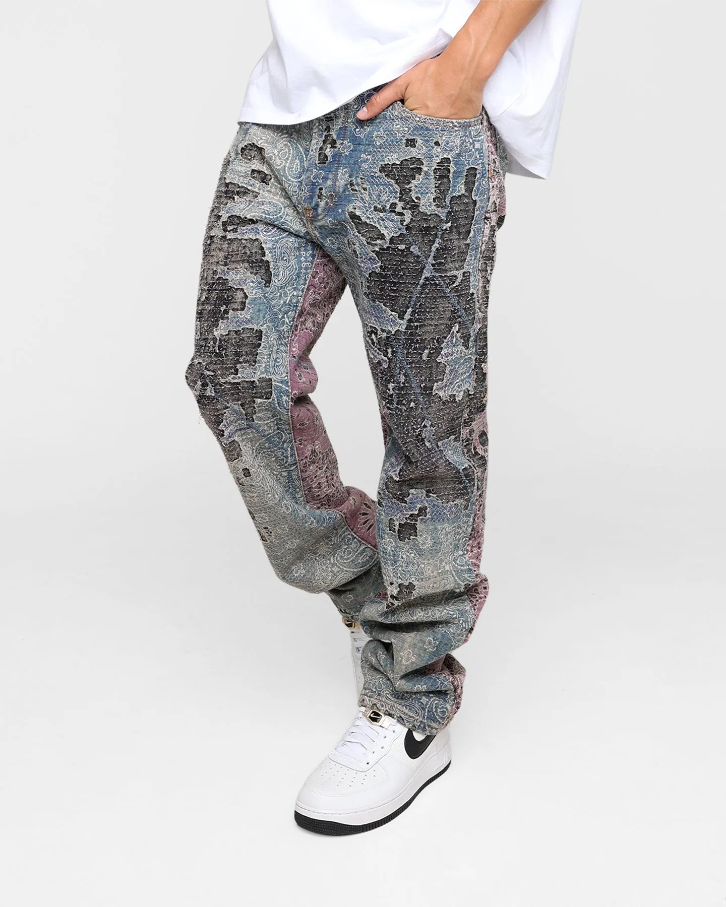MNML V488 Boro Denim Jeans Multi sold by Culture Kings product image thumbnail 4