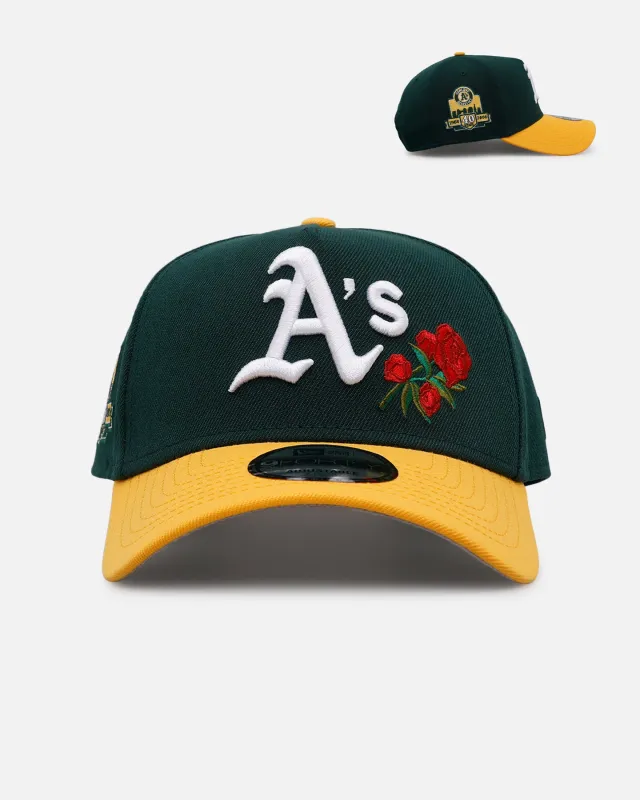New Era Oakland Athletics 'Rose Emblem' 9FORTY A-Frame Snapback Official Team Color sold by Culture Kings