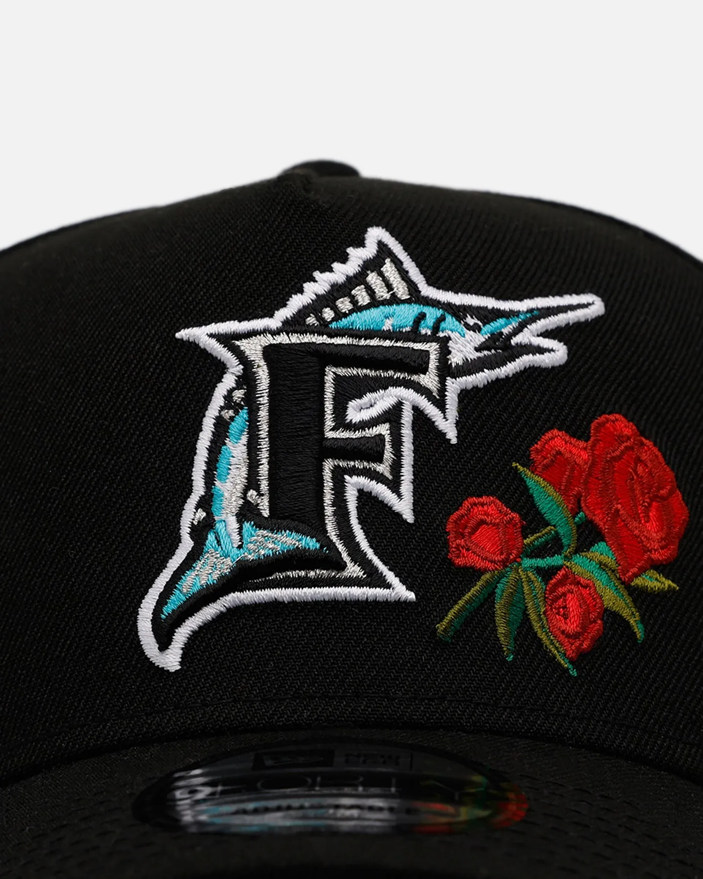 New Era Florida Marlins 'Rose Emblem' 9FORTY A-Frame Snapback Official Team Color sold by Culture Kings product image thumbnail 5