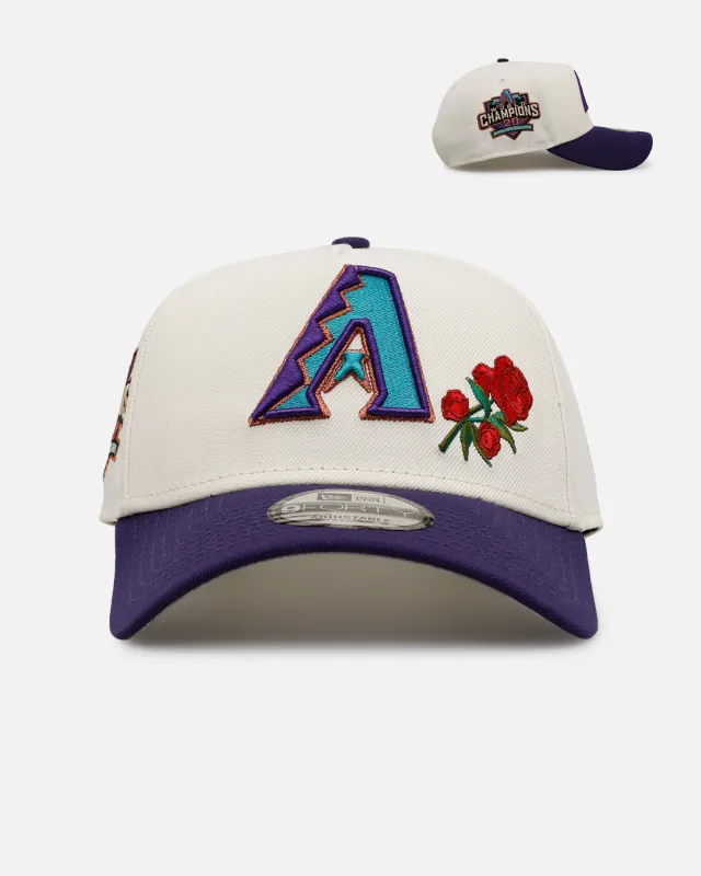 New Era Arizona Diamondbacks 'Rose Emblem' 9FORTY A-Frame Snapback Official Team Color sold by Culture Kings