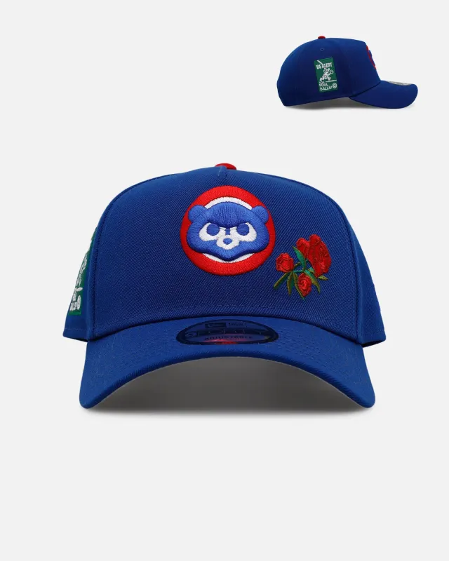 New Era Chicago Cubs 'Rose Emblem' 9FORTY A-Frame Snapback Official Team Color sold by Culture Kings