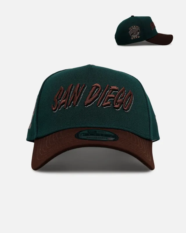 New Era San Diego Padres 'Rainforest' 9FORTY A-Frame Snapback Green/Brown sold by Culture Kings
