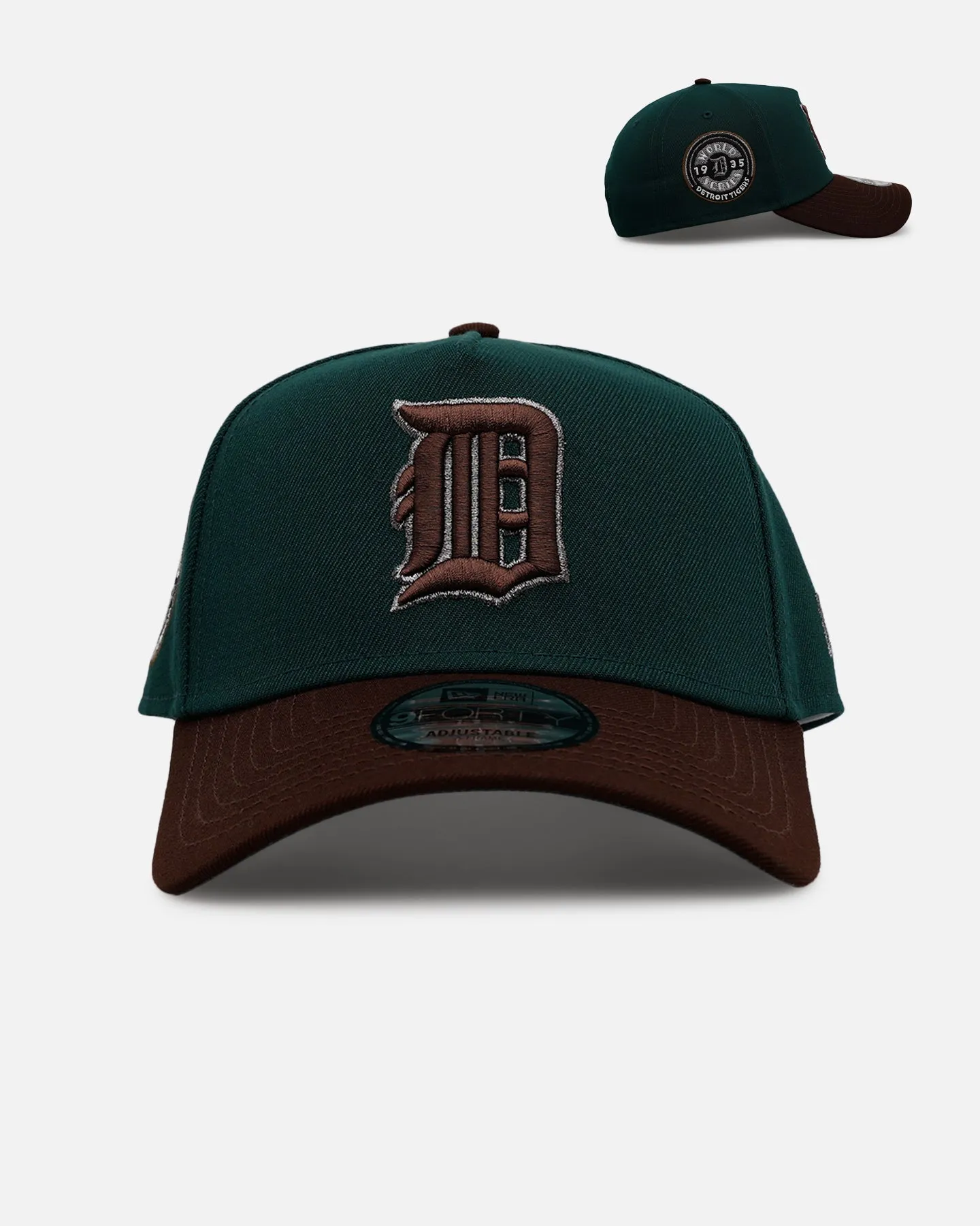 New Era Detroit Tigers 'Rainforest' 9FORTY A-Frame Snapback Green/Brown sold by Culture Kings