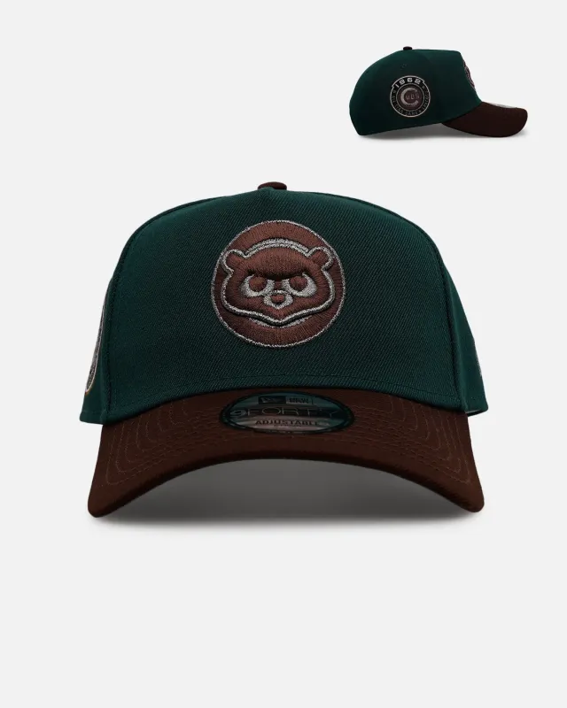 New Era Chicago Cubs 'Rainforest' 9FORTY A-Frame Snapback Green/Brown sold by Culture Kings