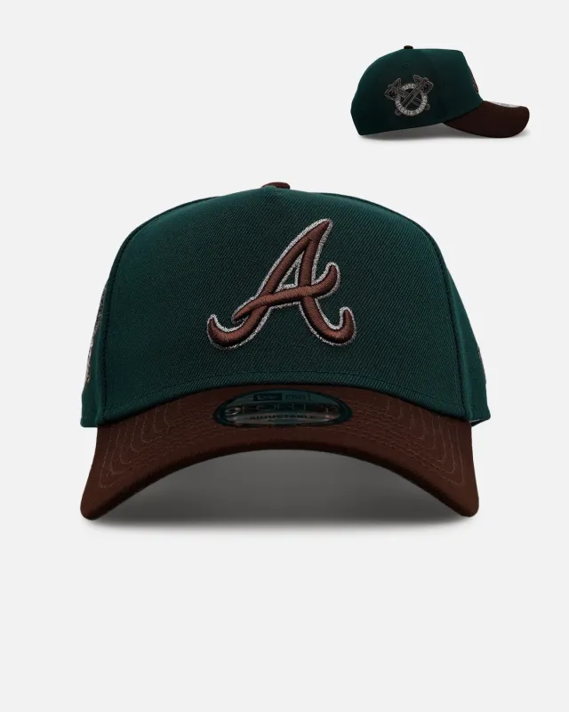New Era Atlanta Braves 'Rainforest' 9FORTY A-Frame Snapback Green/Brown sold by Culture Kings