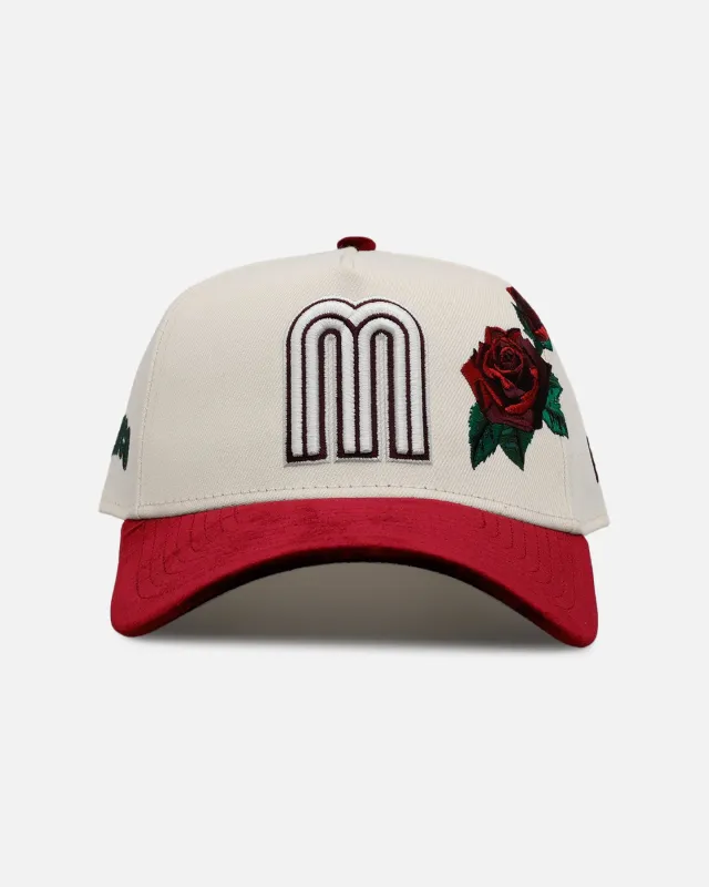 New Era Mexico National Baseball Team 'Velvet Roses' 9FORTY A-Frame Snapback Chrome sold by Culture Kings