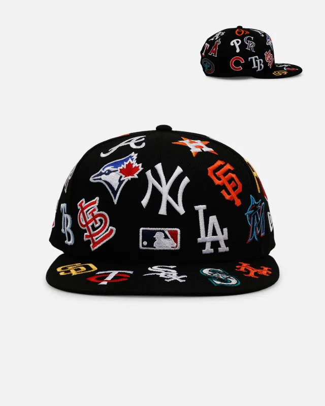 New Era MLB All Over 59FIFTY Fitted Black sold by Culture Kings