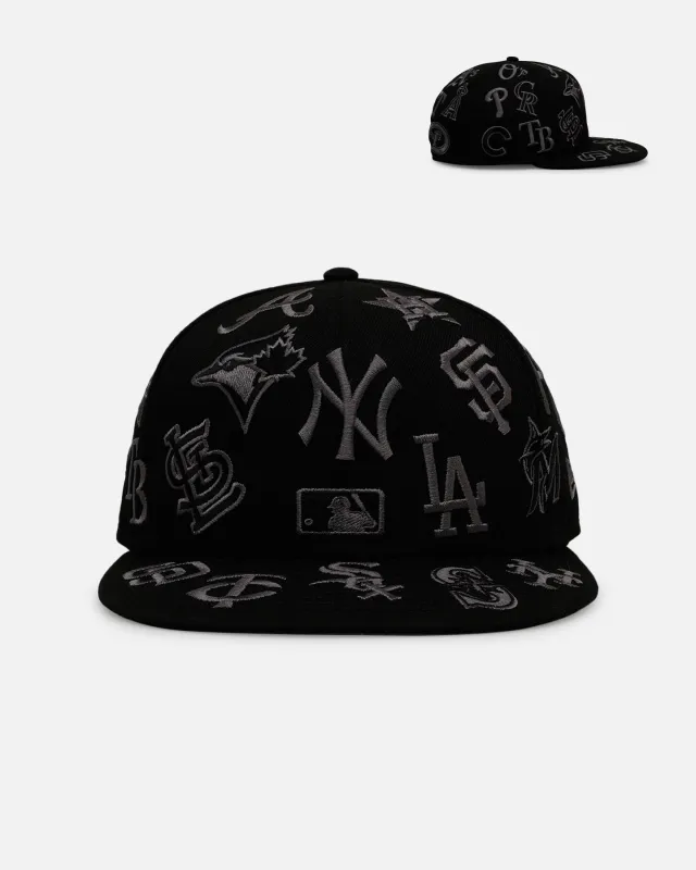 New Era MLB All Over Stealth 59FIFTY Fitted Black/Charcoal sold by Culture Kings