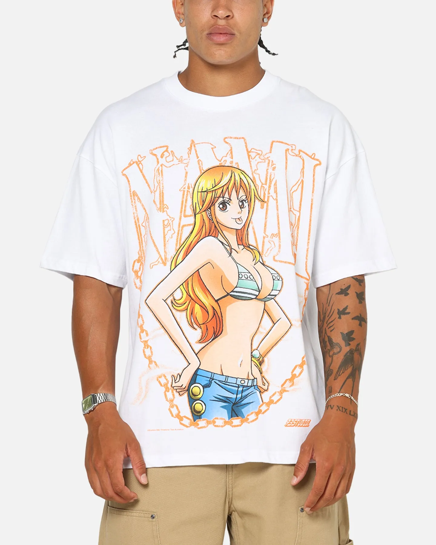 73Studio X One Piece Nami Vintage T-Shirt White sold by Culture Kings