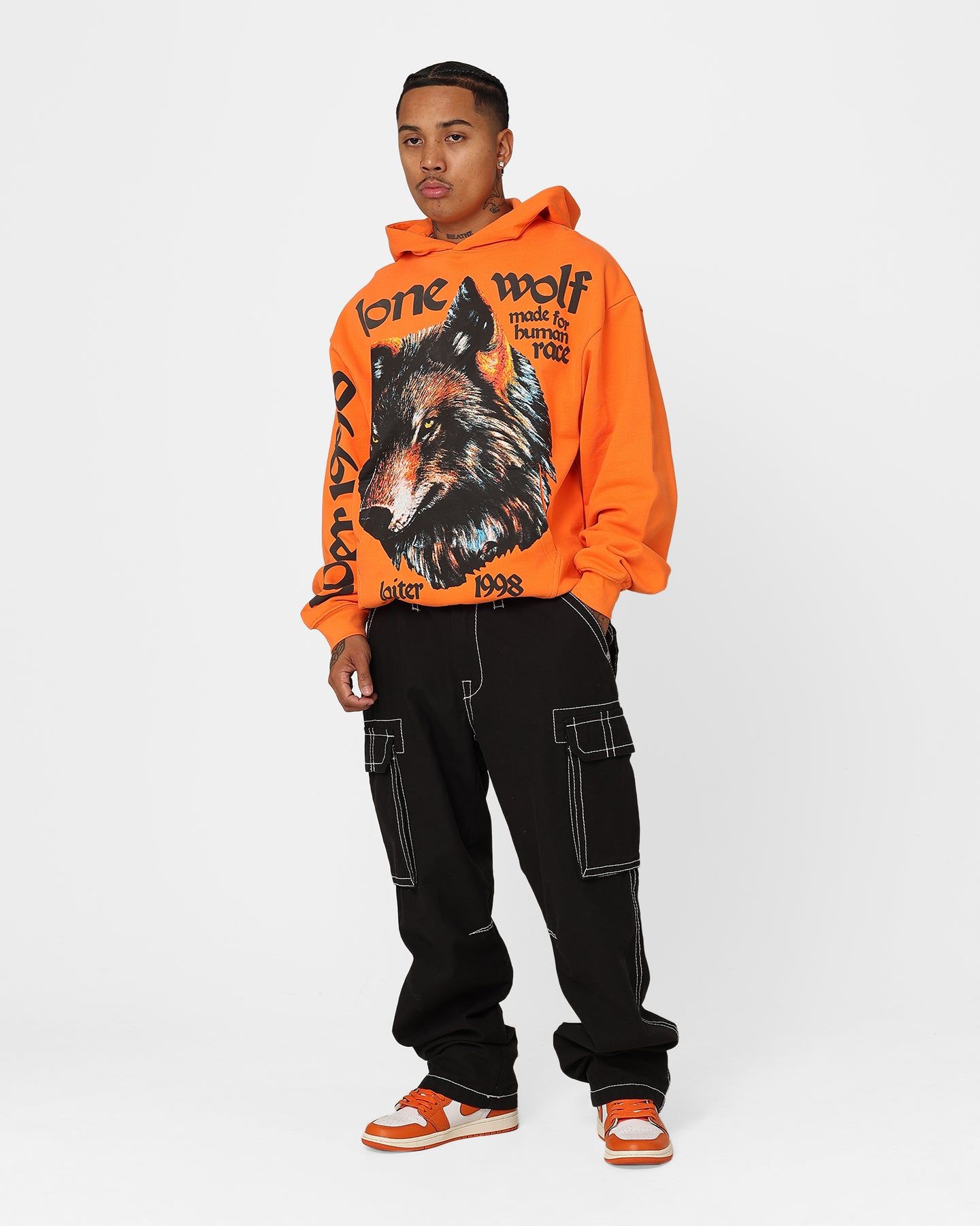 Loiter Lone Wolf Hoodie Orange sold by Culture Kings product image thumbnail 3