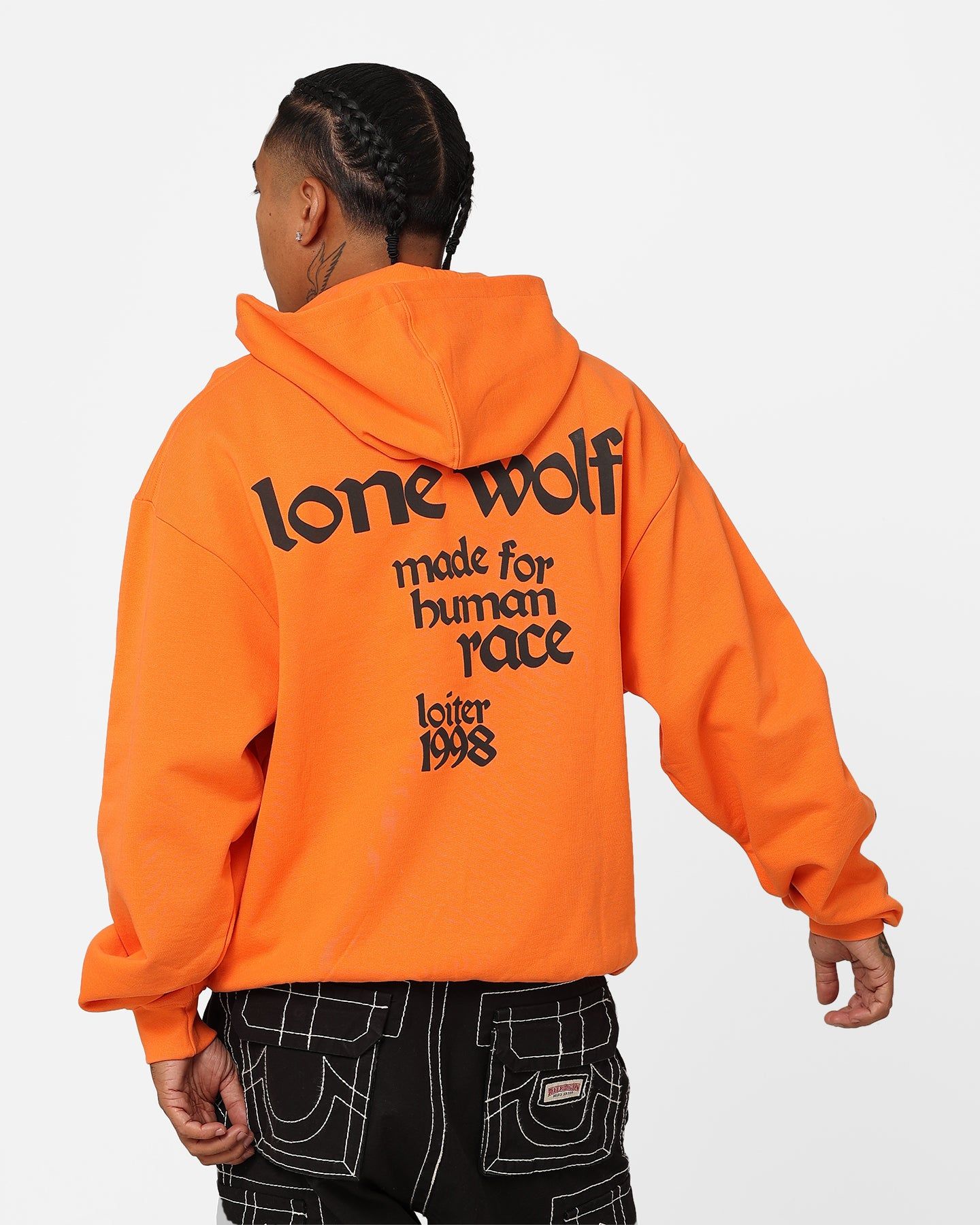 Loiter Lone Wolf Hoodie Orange sold by Culture Kings product image thumbnail 2
