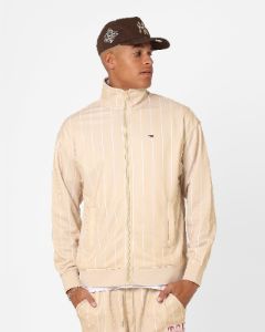 Tommy Jeans Relaxed Pinstripe Track Jacket Classic Beige sold by Culture Kings