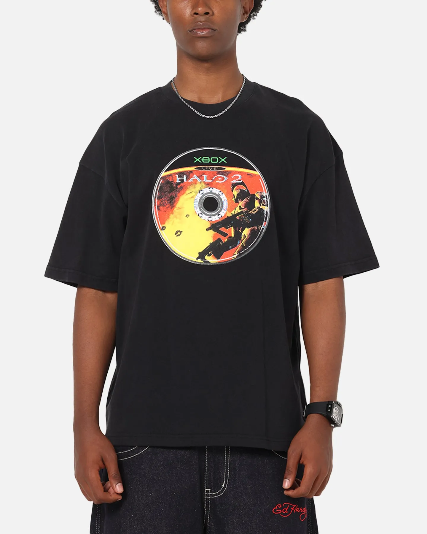 73Studio X Halo Halo 2 Disc Vintage T-Shirt Off Black sold by Culture Kings
