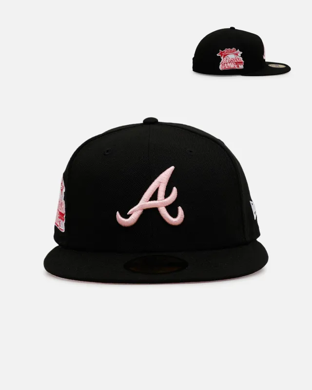 New Era Atlanta Braves 'Black And Pink' 59FIFTY Fitted Black/Pink sold by Culture Kings