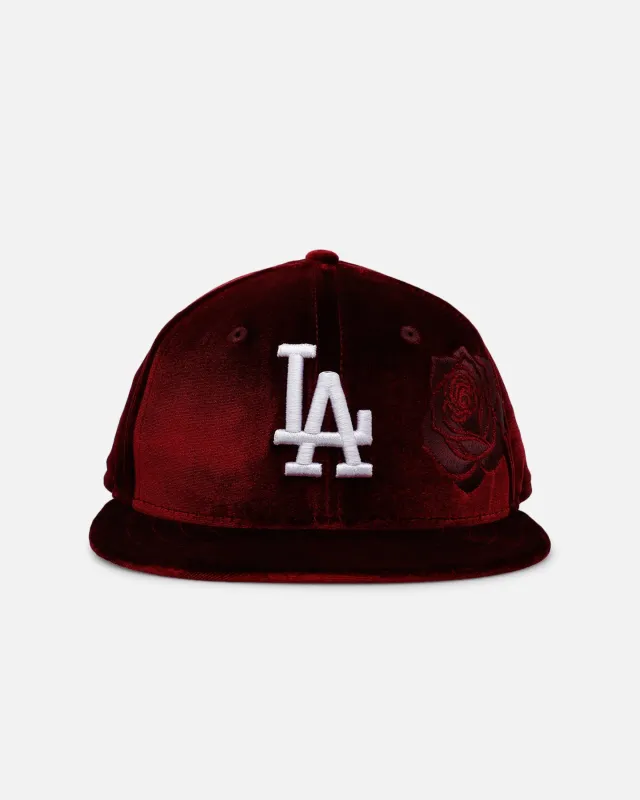 New Era Los Angeles Dodgers 'Velvet Roses' 59FIFTY Fitted Maroon sold by Culture Kings
