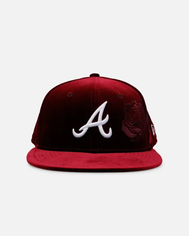 New Era Atlanta Braves 'Velvet Roses' 59FIFTY Fitted Maroon sold by Culture Kings