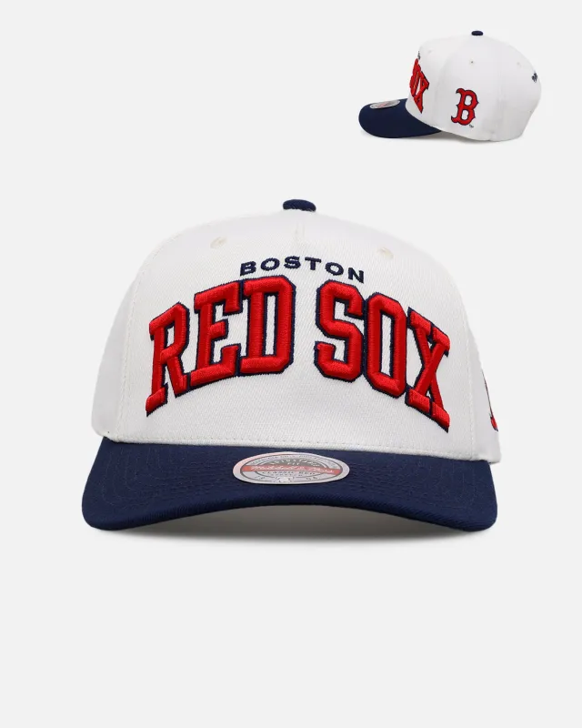 Mitchell & Ness Boston Red Sox 'Arch' MVP Snapback Cream sold by Culture Kings