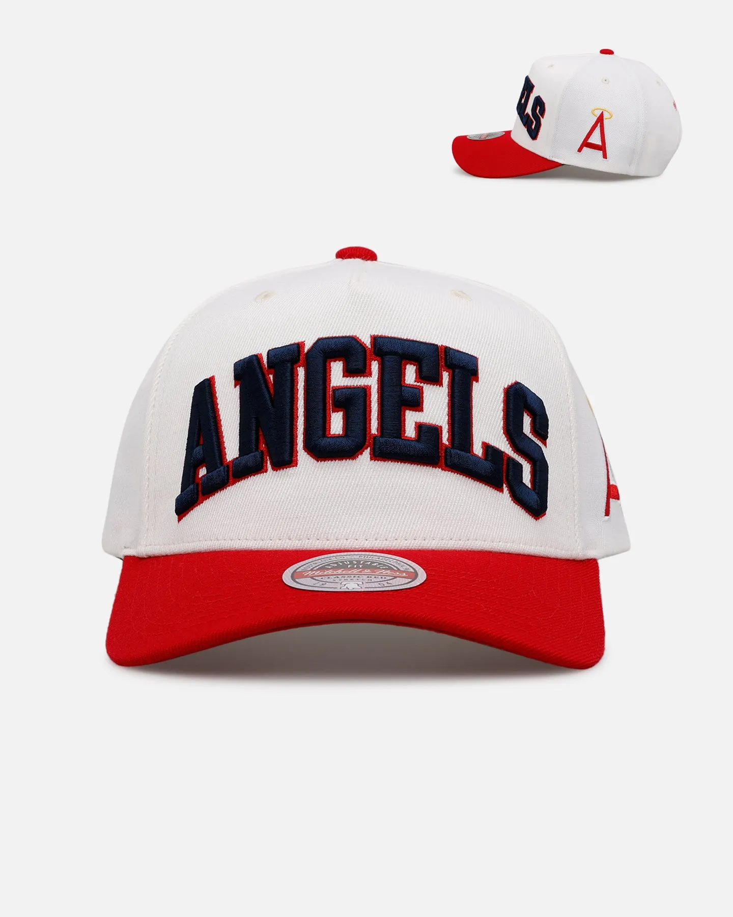 Mitchell & Ness Los Angeles Angels 'Arch' MVP Snapback Cream sold by Culture Kings
