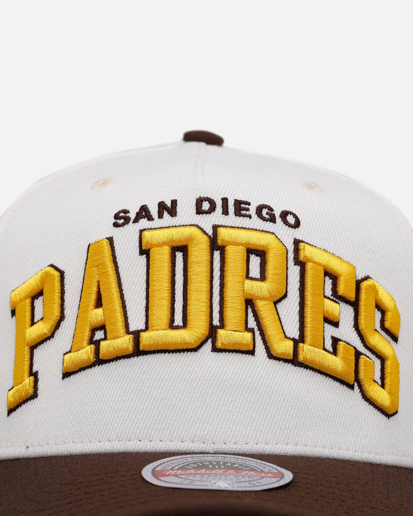 Mitchell & Ness San Diego Padres 'Arch' MVP Snapback Cream sold by Culture Kings product image thumbnail 5