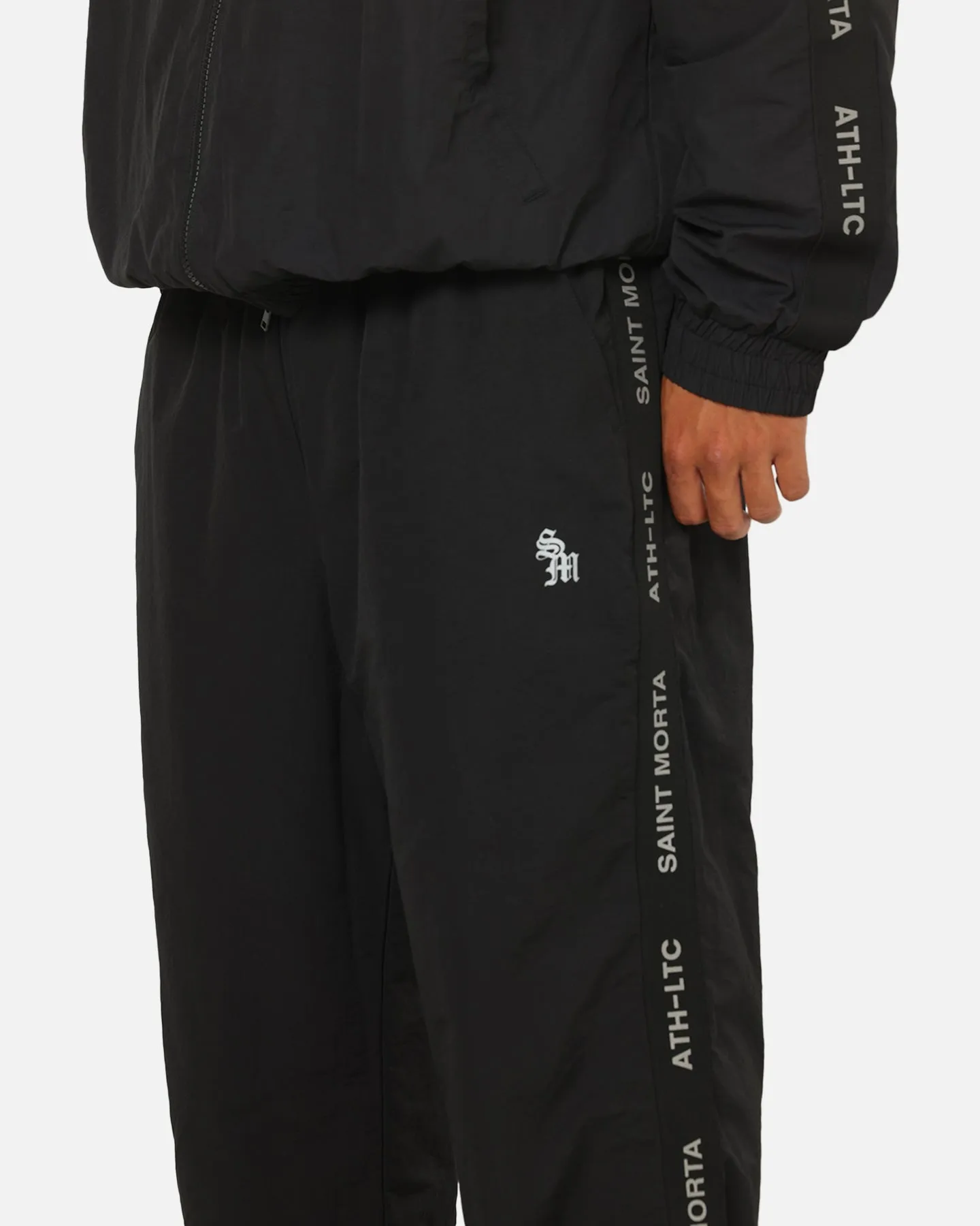 Saint Morta Athltc Track Joggers Black sold by Culture Kings product image thumbnail 3