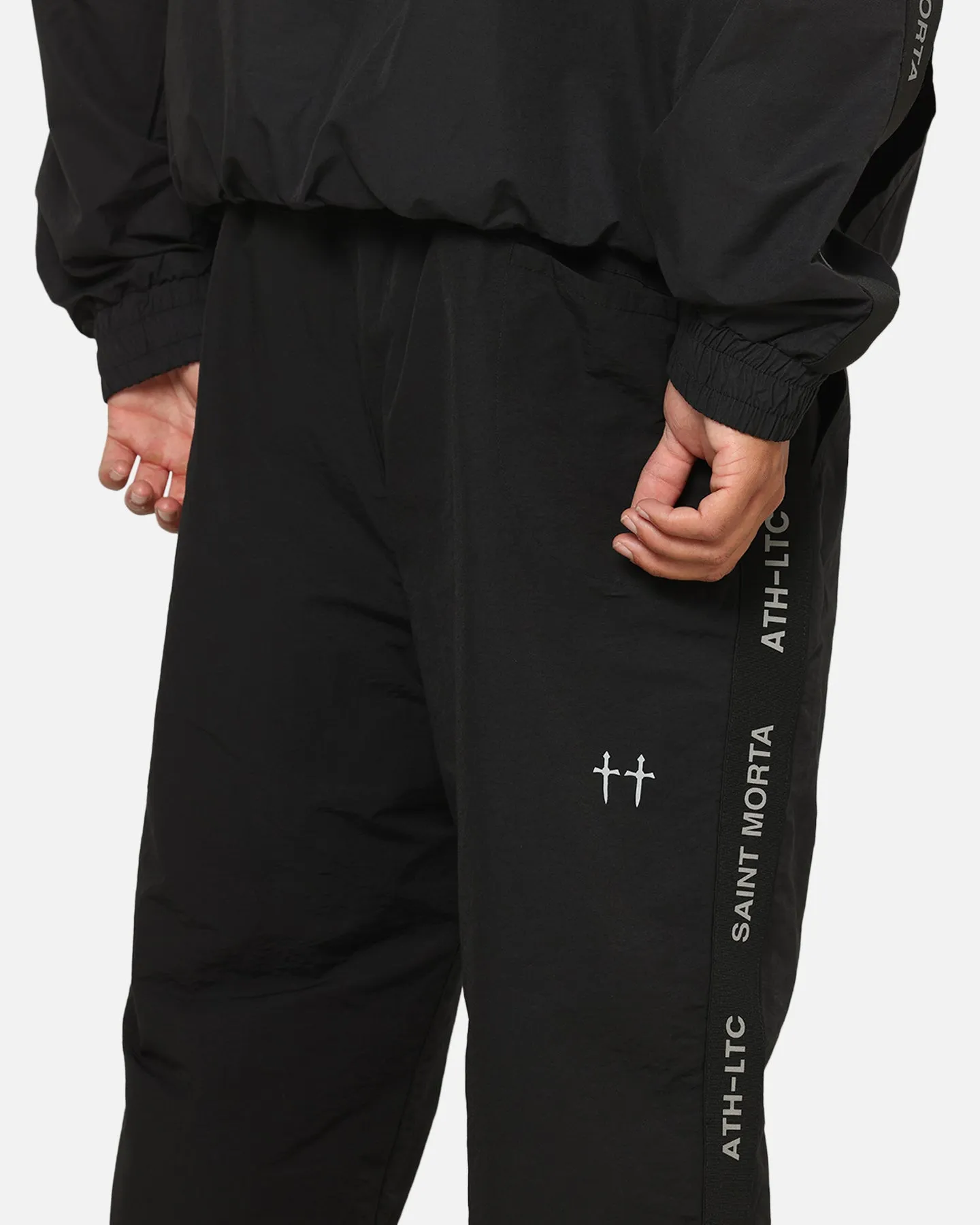 Saint Morta Athltc Track Joggers Black sold by Culture Kings product image thumbnail 4