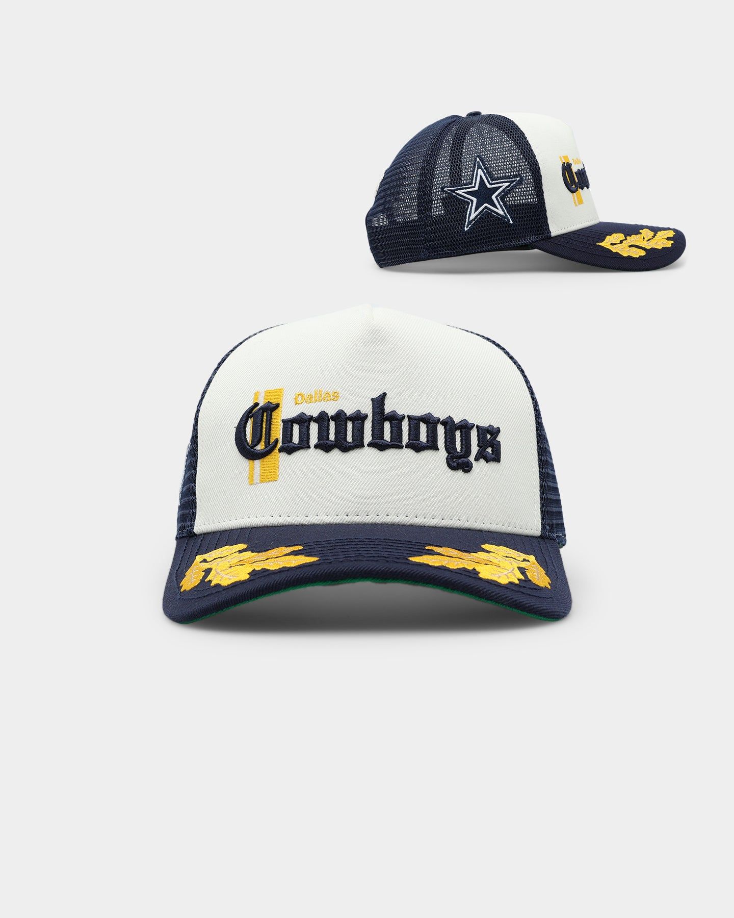 Pro Standard Dallas Cowboys Visor Elite Trucker Eggshell/Midnight Blue sold by Culture Kings
