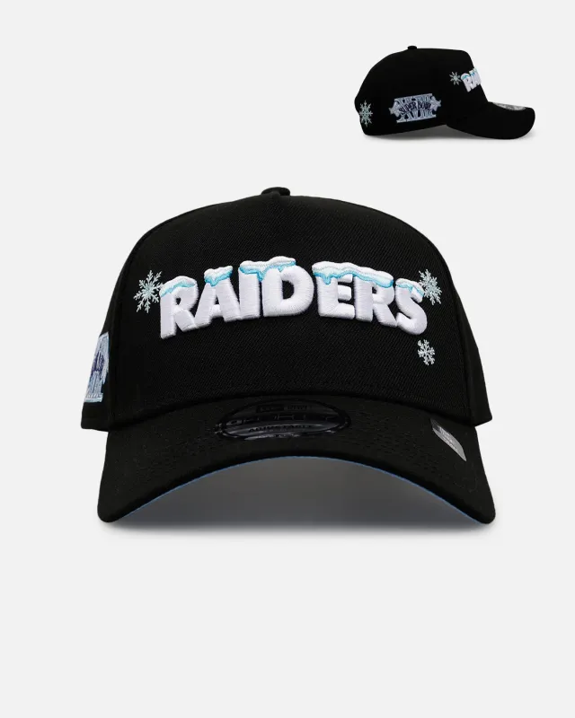 New Era Las Vegas Raiders 'Cold As Ice' 9FORTY A-Frame Snapback Black made by Culture Kings