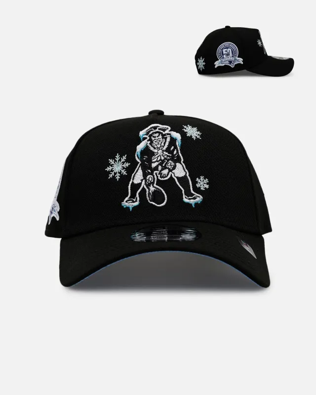 New Era New England Patriots 'Cold As Ice' 9FORTY A-Frame Snapback Black sold by Culture Kings