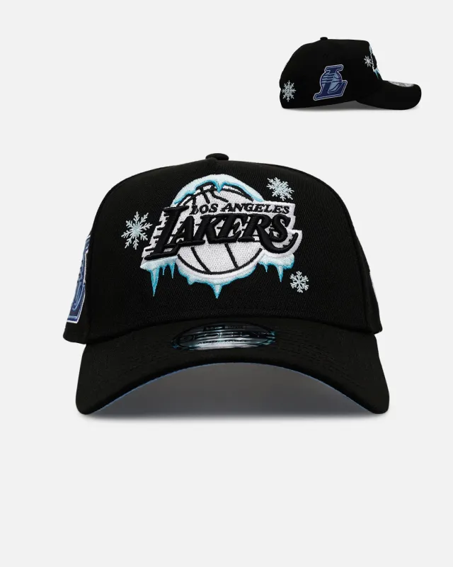 New Era Los Angeles Lakers 'Cold As Ice' 9FORTY A-Frame Snapback Black sold by Culture Kings