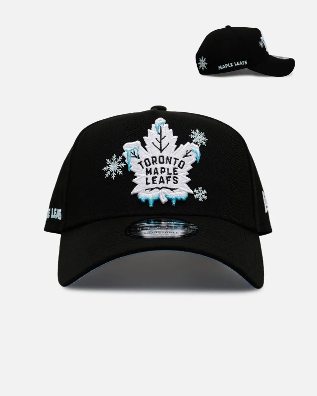 New Era Toronto Maple Leafs 'Cold As Ice' 9FORTY A-Frame Snapback Black sold by Culture Kings